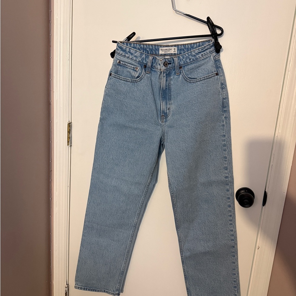 Abercrombie & Fitch Light Blue Straight Leg Jeans
